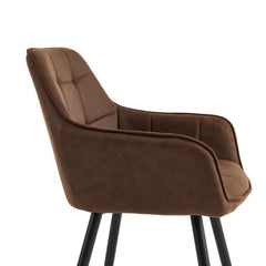 Oriana Eetkamerstoel - Bruin Microfiber