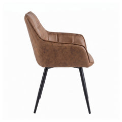 Oriana Eetkamerstoel - Cognac Microfiber