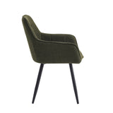 Sedia da pranzo Oriana - Bouclé Verde