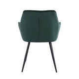 Oriana Eetkamerstoel - Groen Velvet