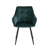 Oriana Eetkamerstoel - Groen Velvet