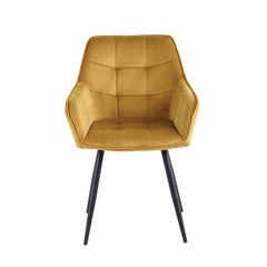 Oriana Eetkamerstoel - Okergeel Velvet