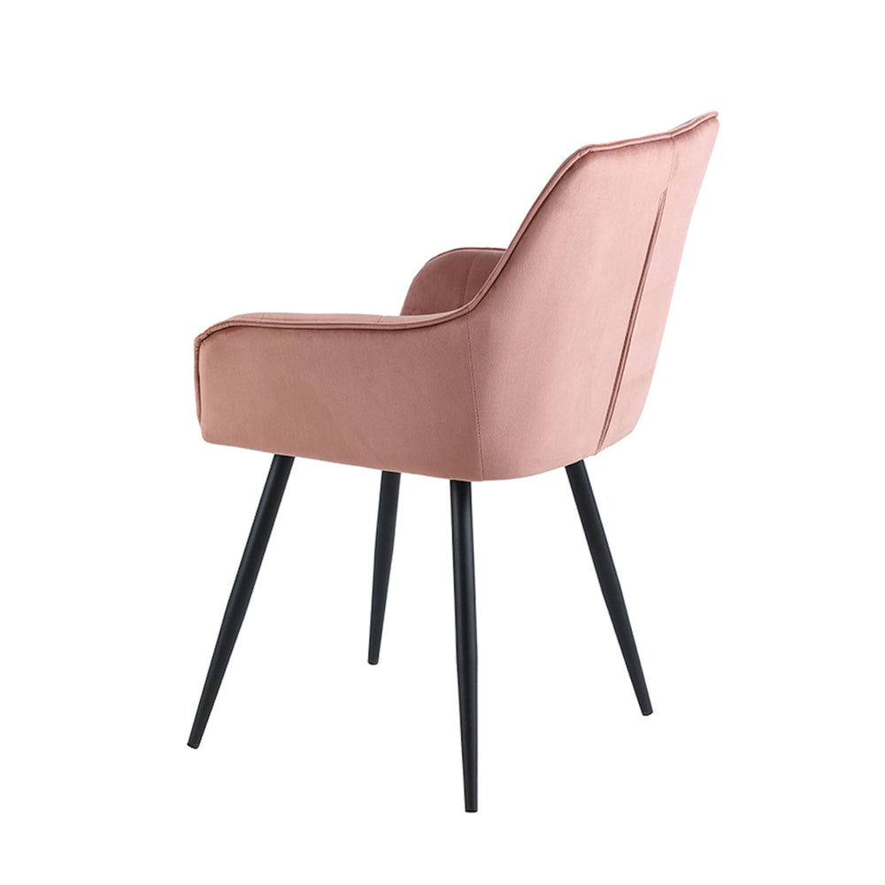 Oriana Eetkamerstoel - Roze Velvet