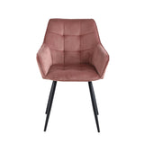 Oriana Eetkamerstoel - Roze Velvet