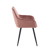 Oriana Eetkamerstoel - Roze Velvet