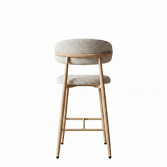 Sgabello da Bar Osaka - Beige - Gambe in Metallo Beige