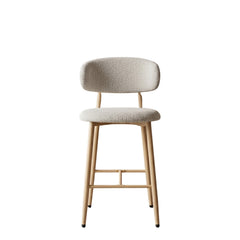 Sgabello da Bar Osaka - Beige - Gambe in Metallo Beige