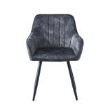 Ozzy Eetkamerstoel - Antraciet Adore Velvet