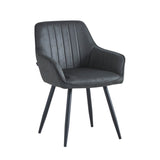 Ozzy Eetkamerstoel - Antraciet Microfiber