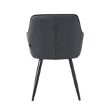 Ozzy Dining Chair - Anthracite Microfiber