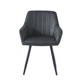 Ozzy Dining Chair - Anthracite Microfiber