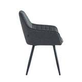 Ozzy Dining Chair - Anthracite Microfiber