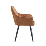 Ozzy Eetkamerstoel - Cognac Microfiber