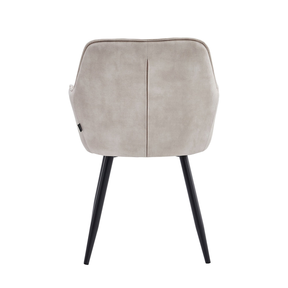 Ozzy Esszimmerstuhl - Beige Adore Samt