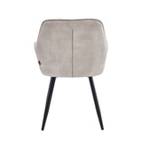 Ozzy Esszimmerstuhl - Beige Adore Samt