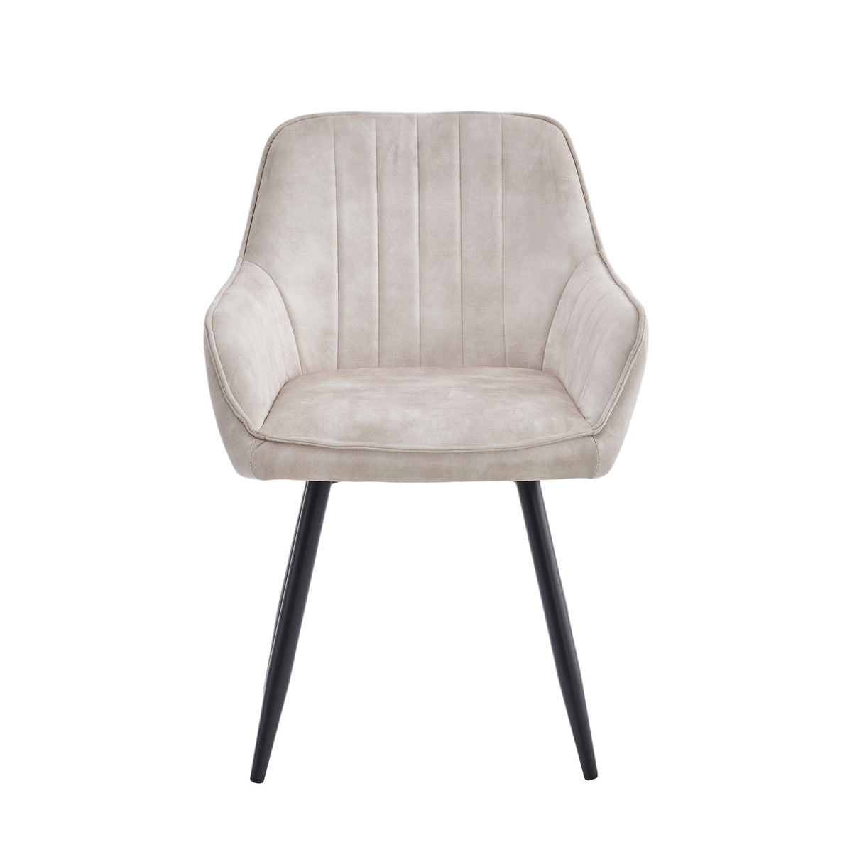 Ozzy Esszimmerstuhl - Beige Adore Samt