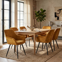 Ozzy Dining Chair – Honey Adore Velvet