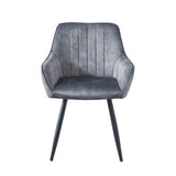 Ozzy Eetkamerstoel - Grijs Adore Velvet