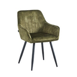 Ozzy Eetkamerstoel - Groen Adore Velvet