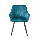 Ozzy Eetkamerstoel - Petrol Adore Velvet