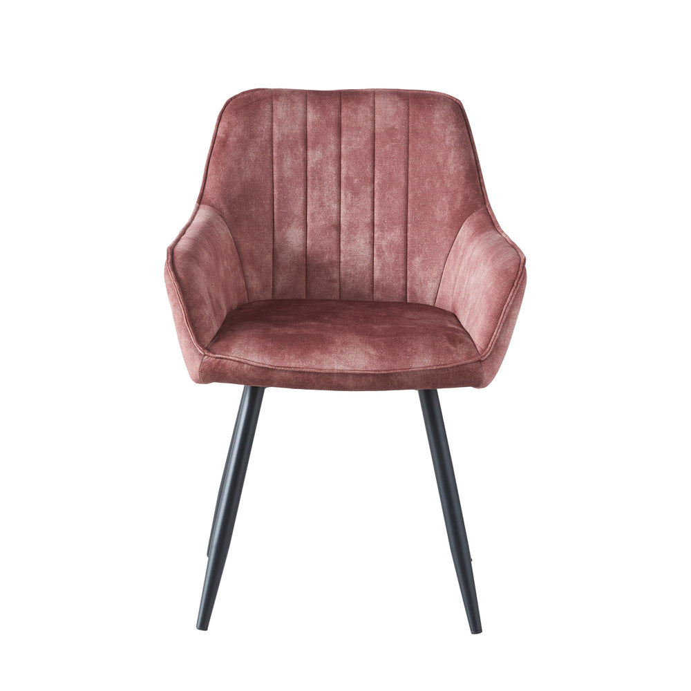 Ozzy Eetkamerstoel - Roze Adore Velvet
