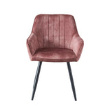 Ozzy Eetkamerstoel - Roze Adore Velvet