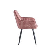 Ozzy Eetkamerstoel - Roze Adore Velvet