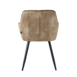 Chaise de salle à manger Ozzy – Velours Adore taupe