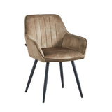 Chaise de salle à manger Ozzy – Velours Adore taupe