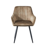 Ozzy Eetkamerstoel - Taupe Adore Velvet