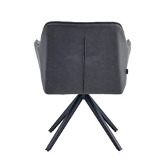 Pearl Eetkamerstoel - Antraciet Microfiber