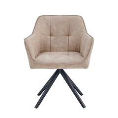 Pearl Eetkamerstoel - Beige Microfiber
