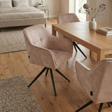 Pearl Esszimmerstuhl - Beige Adore Samt
