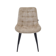 Quadra Sedia Da Pranzo - Beige Adore Velluto