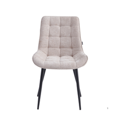 Quadra Eetkamerstoel - Beige Chenille