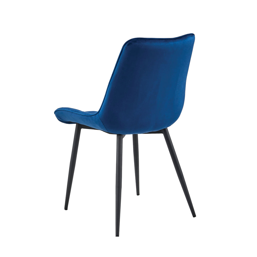 Quadra Eetkamerstoel - Blauw Velvet