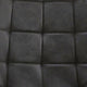 Chaise de salle à manger Quadra - Microfibre anthracite