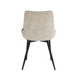 Quadra Eetkamerstoel - Beige Adore Velvet
