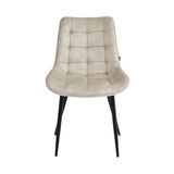 Quadra Eetkamerstoel - Beige Adore Velvet