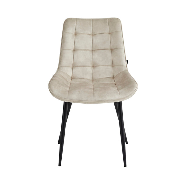 Quadra Eetkamerstoel - Beige Adore Velvet