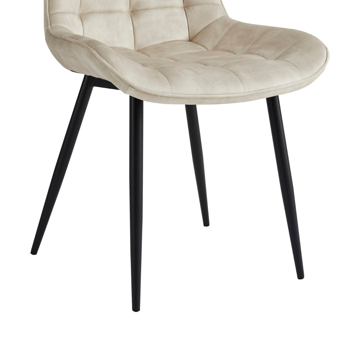 Quadra Eetkamerstoel - Beige Adore Velvet