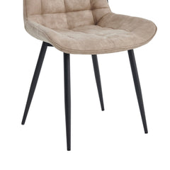 Quadra Eetkamerstoel - Beige Microvezel