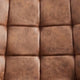 Chaise de salle à manger Quadra - Microfibre Cognac