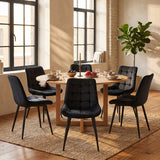 Chaise de salle à manger Quadra - Velours noir