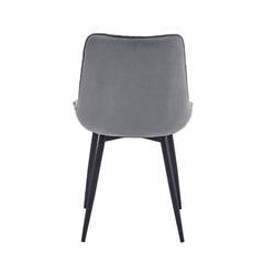 Quadra Eetkamerstoel - Grijs Velvet