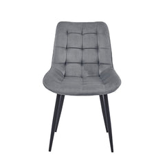 Quadra Eetkamerstoel - Grijs Velvet