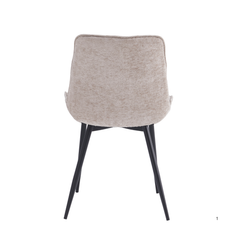 Chaise de Salle à Manger Quadra - Taupe Chenille