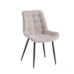 Chaise de Salle à Manger Quadra - Taupe Chenille