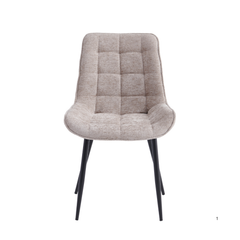 Chaise de Salle à Manger Quadra - Taupe Chenille
