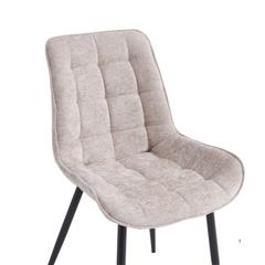 Chaise de Salle à Manger Quadra - Taupe Chenille